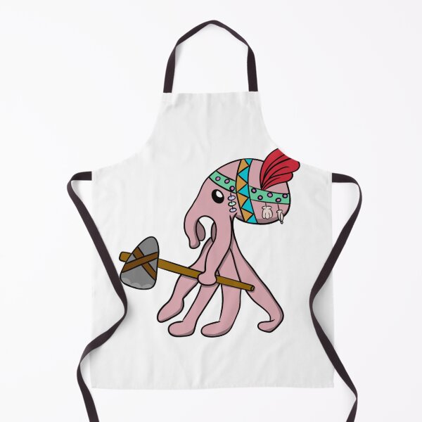 Item preview, Funny Octopus Warrior Stone Ax Cute Cephalopod Art designed and sold by The Soapiest Goat.
