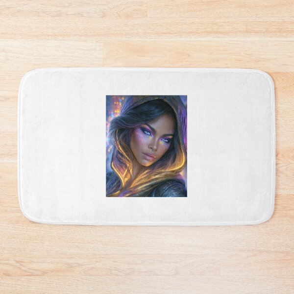 Item preview, Iridescent Glow Portrait – Futuristic Fantasy Makeup and Light Art designed and sold by D Digital Art.