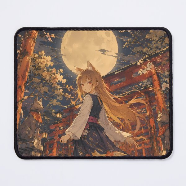 Item preview, Holo Spice and Wolf Moonlit Torii Shrine designed and sold by Dashsopaner.