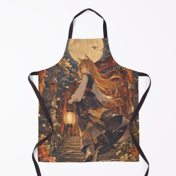 Item preview, Holo Spice and Wolf Moonlit Torii Shrine designed and sold by Dashsopaner.