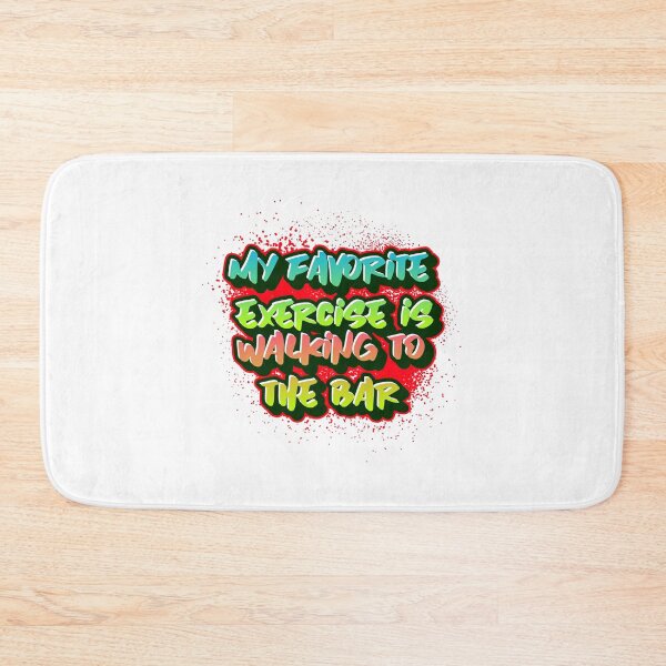 Item preview, My Favorite Exercise is walking to the bar designed and sold by CreationsbYKz.