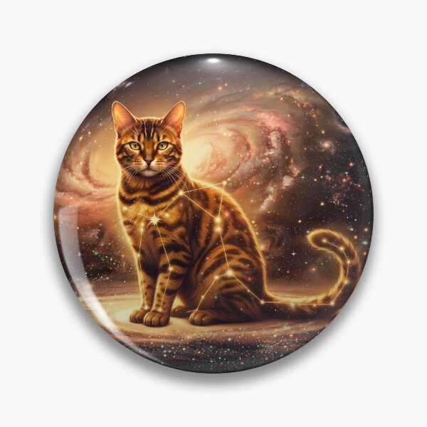 Item preview, Cosmic Bengal: Golden Leopard Guardian & Supernova Spirit designed and sold by SOOstudio73.
