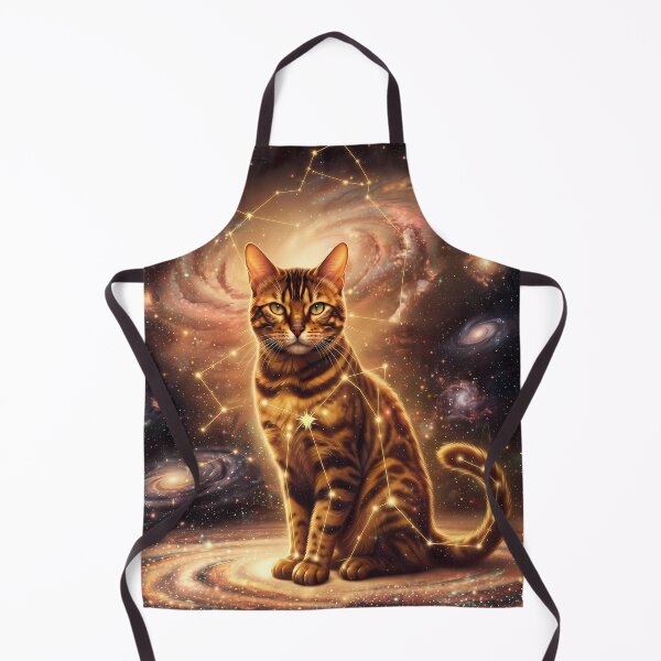 Item preview, Cosmic Bengal: Golden Leopard Guardian & Supernova Spirit designed and sold by SOOstudio73.