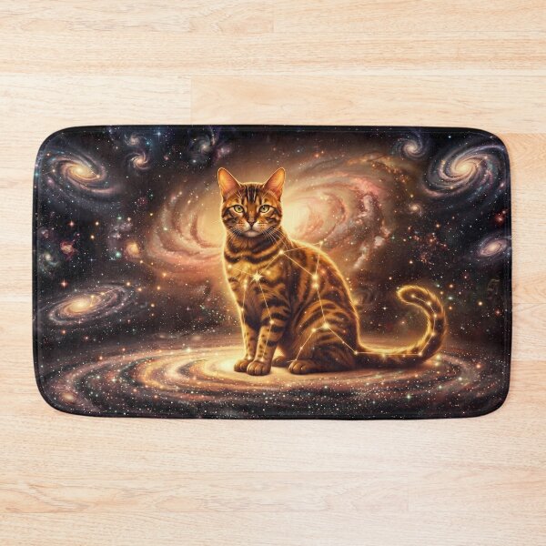 Item preview, Cosmic Bengal: Golden Leopard Guardian & Supernova Spirit designed and sold by SOOstudio73.