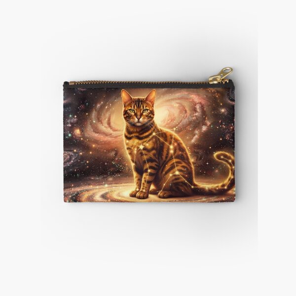 Item preview, Cosmic Bengal: Golden Leopard Guardian & Supernova Spirit designed and sold by SOOstudio73.