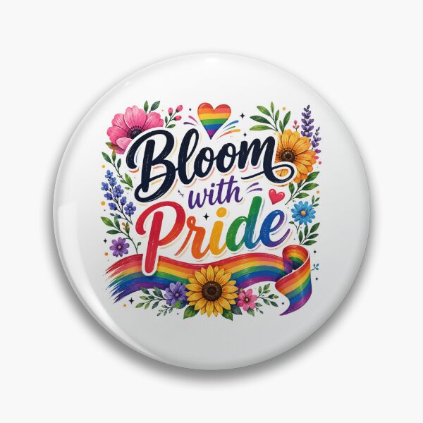 Item preview, Bloom with Pride – Colorful Floral Rainbow Design designed and sold by RJACreative.
