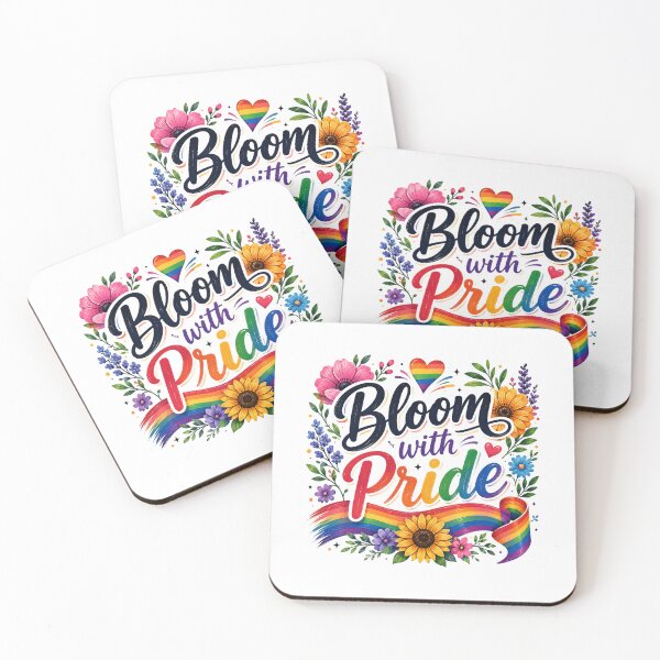 Item preview, Bloom with Pride – Colorful Floral Rainbow Design designed and sold by RJACreative.