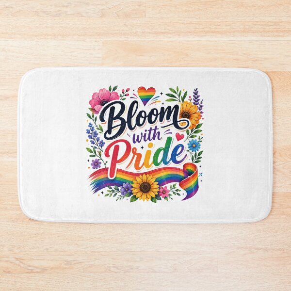 Item preview, Bloom with Pride – Colorful Floral Rainbow Design designed and sold by RJACreative.