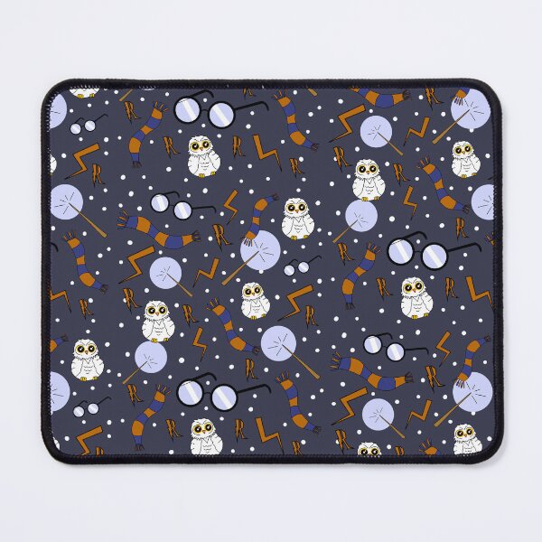 Item preview, Owls, scarfs and glasses blue and copper pattern designed and sold by RavenAMarie .