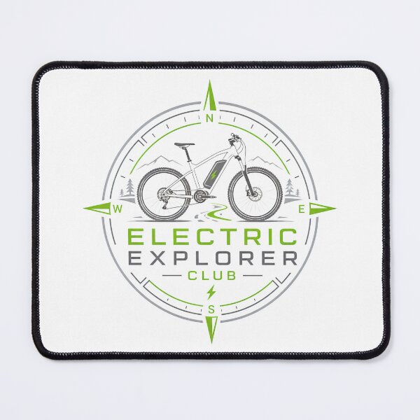Item preview, Electric Explorer Club Adventure E‑Bike Shirt designed and sold by OMNITeeSigns.
