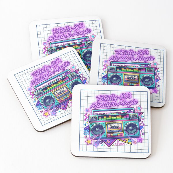 Item preview, Retro Neon Mixtape Boombox designed and sold by BestCoolStuff.