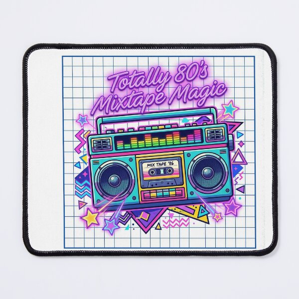 Item preview, Retro Neon Mixtape Boombox designed and sold by BestCoolStuff.