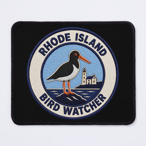 Item preview, Rhode Island Bird Watcher American Oystercatcher Coastal Patch designed and sold by The-Drip-Studio.