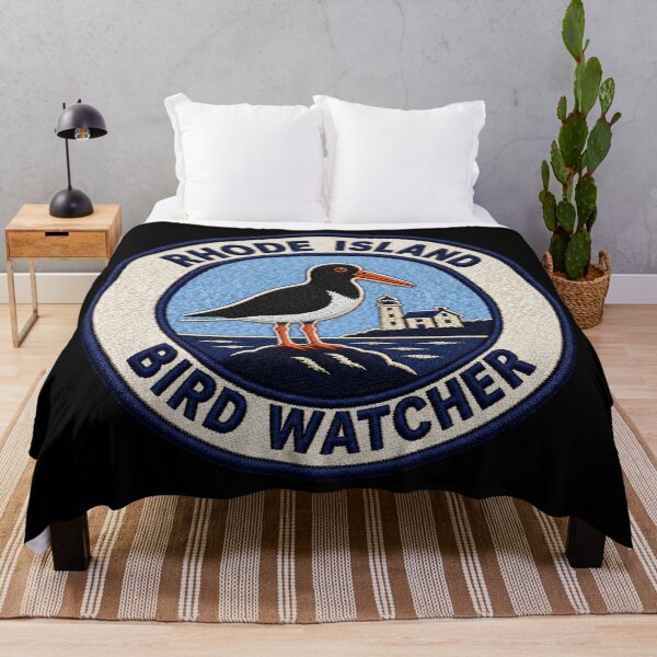 Item preview, Rhode Island Bird Watcher American Oystercatcher Coastal Patch designed and sold by The-Drip-Studio.