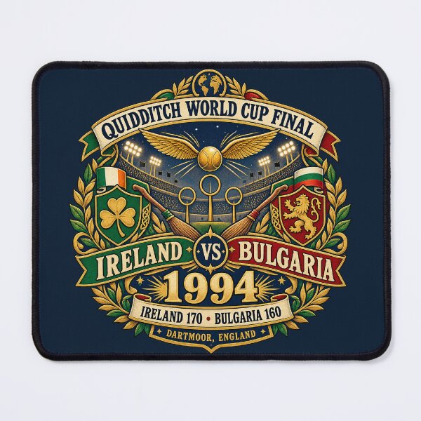Item preview, Ireland vs Bulgaria 1994 – Quidditch World Cup Final Commemorative Badge designed and sold by thebirdbrand.
