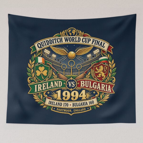 Item preview, Ireland vs Bulgaria 1994 – Quidditch World Cup Final Commemorative Badge designed and sold by thebirdbrand.