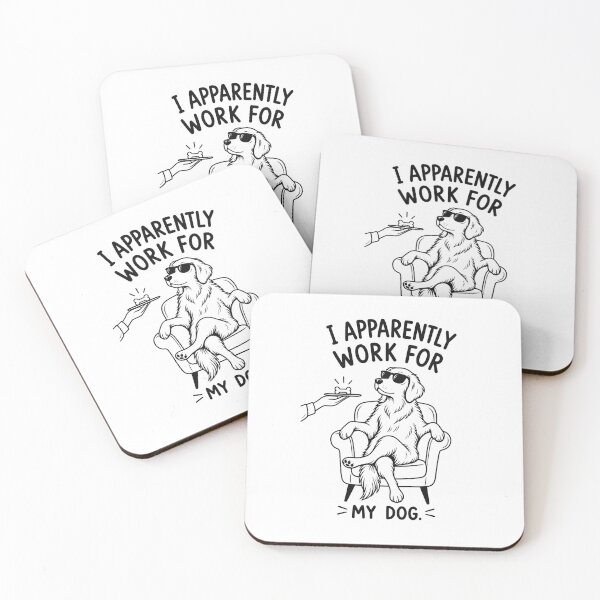 Item preview, I Apparently Work For My Dog Funny Graphic  designed and sold by Retroteez.