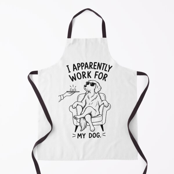 Item preview, I Apparently Work For My Dog Funny Graphic designed and sold by Retroteez.