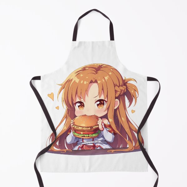 Item preview, Asuna Sword Art Online Kawaii Burger Bite With Sweet Hearts designed and sold by Dashsopaner.