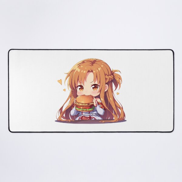 Item preview, Asuna Sword Art Online Kawaii Burger Bite With Sweet Hearts designed and sold by Dashsopaner.