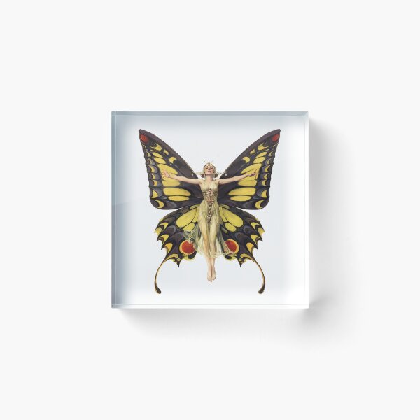 Item preview, The Flapper Print, Vintage Art Deco Butterfly Woman, 1920s Life Magazine Cover, Roaring Twenties Decor designed and sold by RickE.