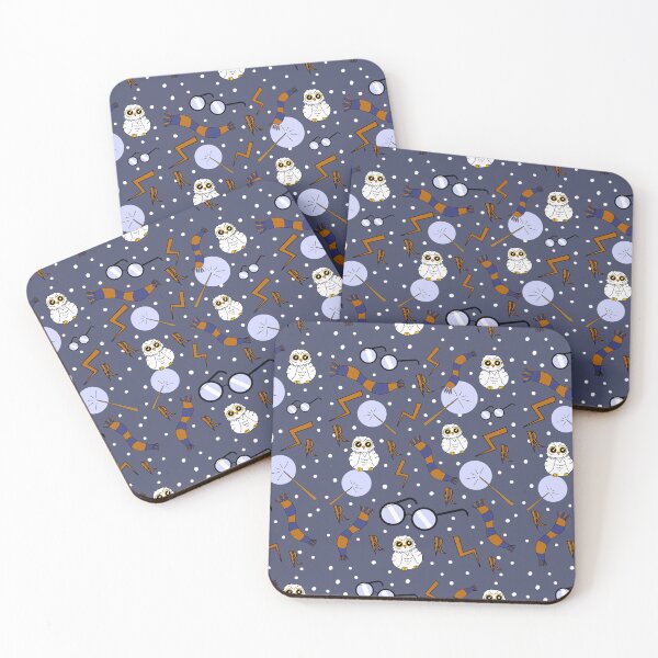 Item preview, Owls, scarfs and glasses blue and copper pattern lighter designed and sold by RavenAMarie .