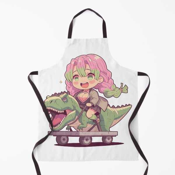 Item preview, Mitsuri Kanroji Demon Slayer Dinosaur Chibi Joyride designed and sold by Dashsopaner.
