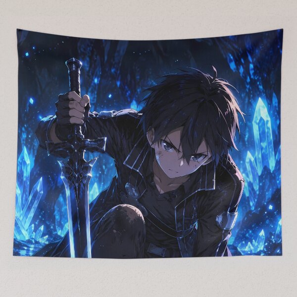 Item preview, Kirito Sword Art Online Blue Crystal Cavern Warrior designed and sold by Dashsopaner.