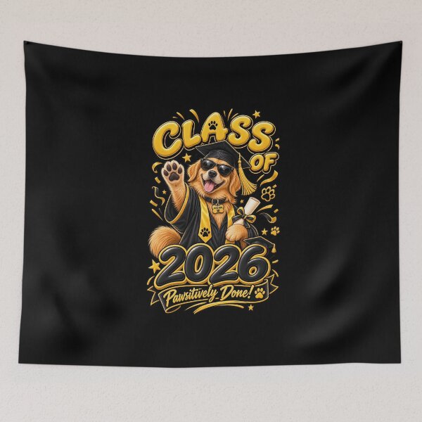 Item preview, Class of 2026 Funny Dog Graduation T-Shirt designed and sold by cozydrops.
