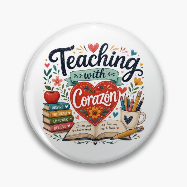 Item preview, Teaching with Corazón – Teacher Appreciation Design designed and sold by RJACreative.