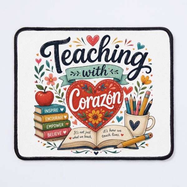 Item preview, Teaching with Corazón – Teacher Appreciation Design designed and sold by RJACreative.