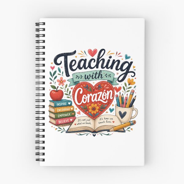 Item preview, Teaching with Corazón – Teacher Appreciation Design designed and sold by RJACreative.