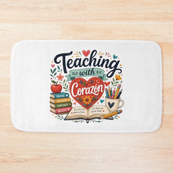 Item preview, Teaching with Corazón – Teacher Appreciation Design designed and sold by RJACreative.
