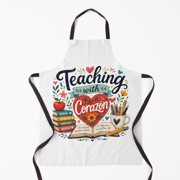 Item preview, Teaching with Corazón – Teacher Appreciation Design designed and sold by RJACreative.