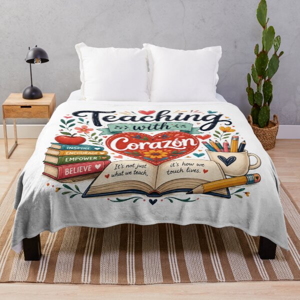 Item preview, Teaching with Corazón – Teacher Appreciation Design designed and sold by RJACreative.