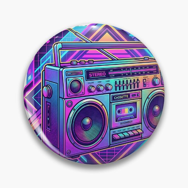 Item preview, Retro Neon Mixtape Boombox designed and sold by BestCoolStuff.