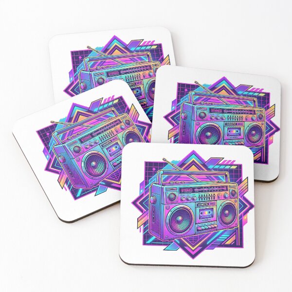 Item preview, Retro Neon Mixtape Boombox designed and sold by BestCoolStuff.