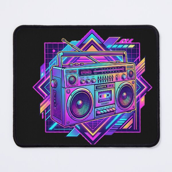 Item preview, Retro Neon Mixtape Boombox designed and sold by BestCoolStuff.