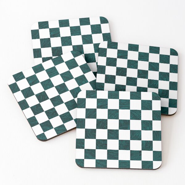 Item preview, Deep Aqua, Teal Green Hay Textured ChessBoard Checkered designed and sold by WD-Artist.