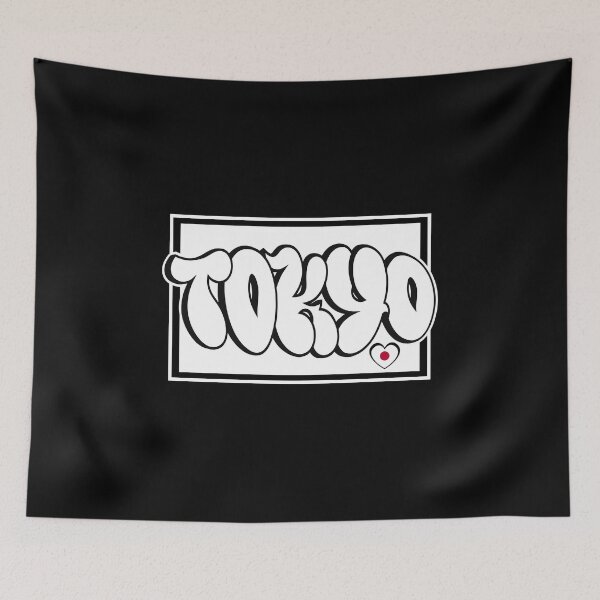 Item preview, Tokyo Love Graffiti Streetwear Urban Japanese Typography Design designed and sold by HYPNK.