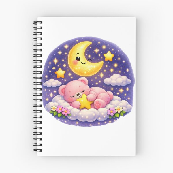 Item preview, “Osito Soñador Kawaii – Dulces Sueños en las Nubes” designed and sold by yuliettestore.
