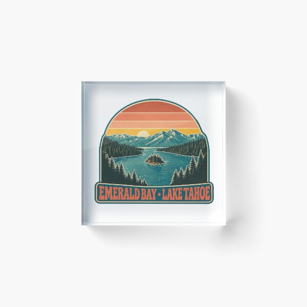 Item preview, Emerald Bay Lake Tahoe Retro Vintage Travel designed and sold by JIGUWORLD.