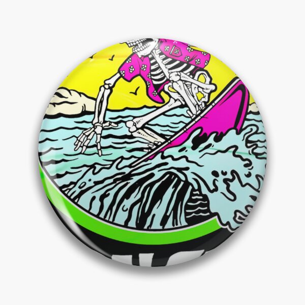 Item preview, Surfing Skull In Reggae Frame designed and sold by OceanTrace.