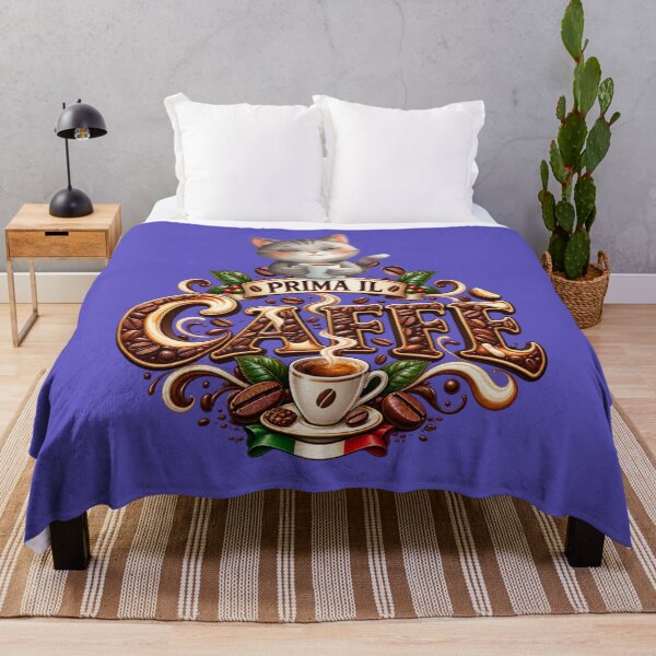 Item preview, Prima il Caffè – Cute Cat Coffee Lover Italian Design designed and sold by MindForgeDesign.