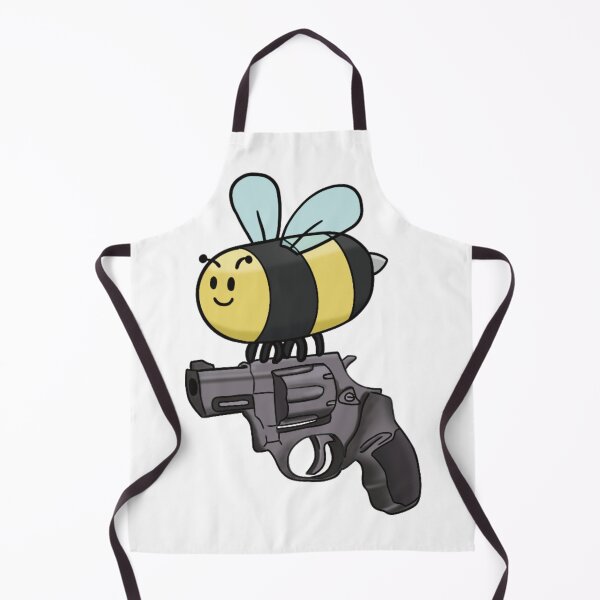 Item preview, Funny Bee With A Gun Cartoon Insect Humor designed and sold by The Soapiest Goat.