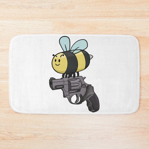 Item preview, Funny Bee With A Gun Cartoon Insect Humor designed and sold by The Soapiest Goat.