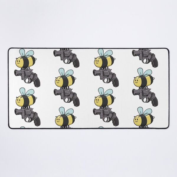 Item preview, Funny Bee With A Gun Cartoon Insect Humor designed and sold by The Soapiest Goat.