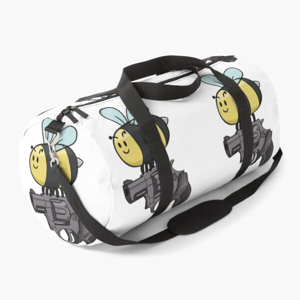 Item preview, Funny Bee With A Gun Cartoon Insect Humor designed and sold by The Soapiest Goat.