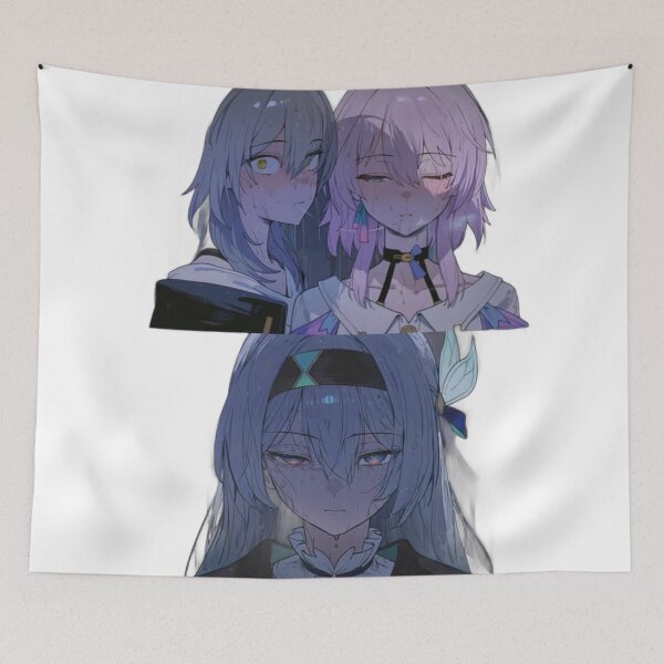 Item preview, Stelle and March 7th and Firefly Flustered And Exhausted Honkai Star Rail designed and sold by KomiArts.