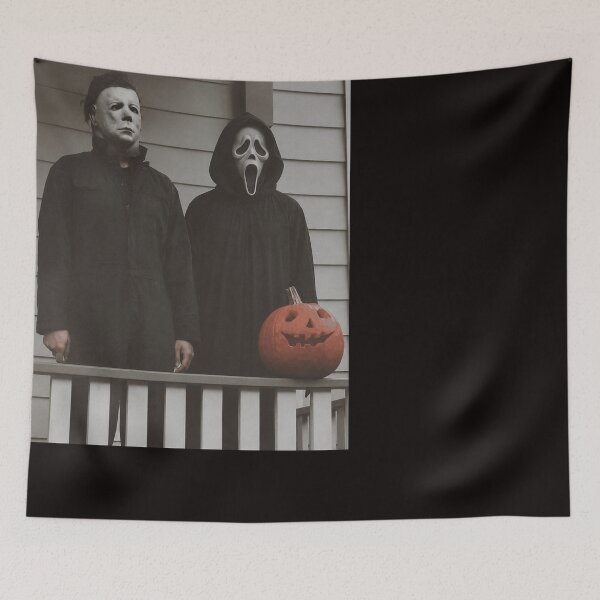 Item preview, Michael Myers Tshirts Ghost Face Vintage Halloween Horror Movie Lovers designed and sold by Hydlaaksmndriss.